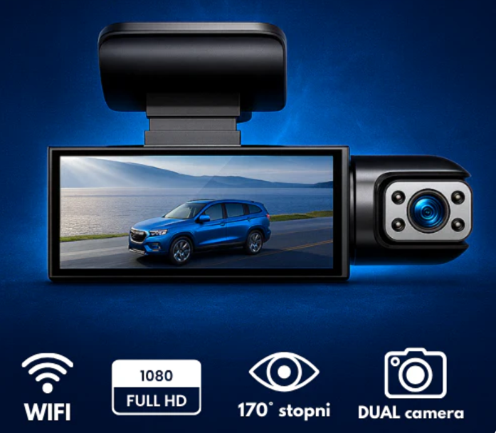 VIATRA - Kamerka Samochodowa 1080P WIFI